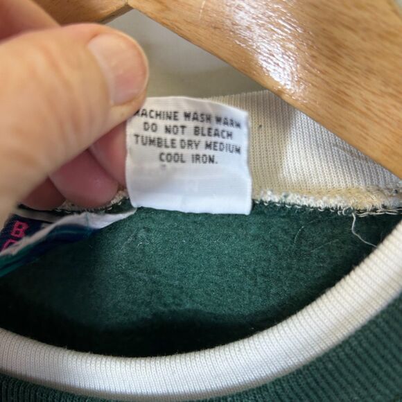 Vintage Bold Spirit Green Gingerbread Cookies Grandma Christmas Sweatshirt Sz M - Picture 8 of 10